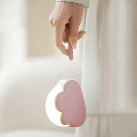 Veilleuse Bébé Veilleuse Enfant, Avec 4 Intensité et Lanière en Silicone Veilleuses pour Enfants, Lampe Nuage de Nuit pour Allaitement, Veilleuse Enfant Rechargeable, iIdéal Veilleuse pour Bébé Maman
