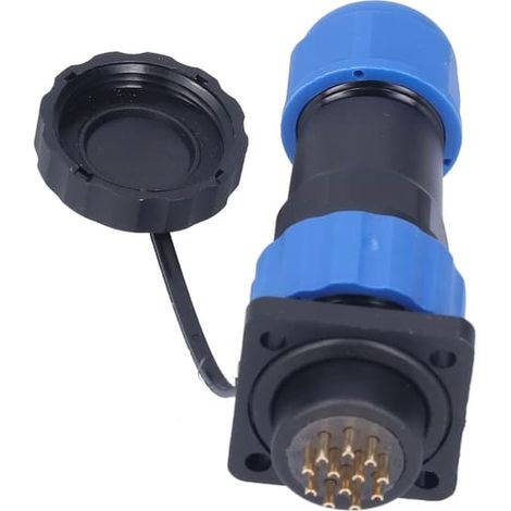 Connecteur étanche IP67 pour l'aviation, prise carrée SP20 pour montage sur panneau, adaptateur de soudage industriel 250 V 5 A (1/5)