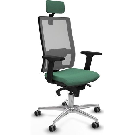 Piqueras y Crespo Horna chaise de bureau vert émeraude (1/3)