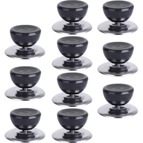 10 Pcs Couvercle Pot Acier Inoxydable Bouton Poignée Remplacement Poignée Pot Cuisine Universel De Pot Lid Knob Universel Casserole en Acier Inoxydable Accessoire de Marmite, (1/5)