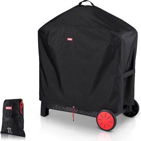Housse de protection pour barbecue - 90 x 45 x 90 cm - Résistante aux intempéries - Pour barbecue à gaz - Indéchirable et étanche avec protection UV - Accessoires de barbecue - Noir (1/5)