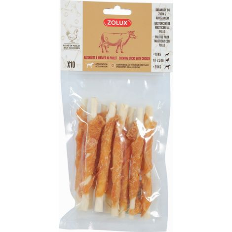 Palitos masticables de pollo 10 uds - Zolux