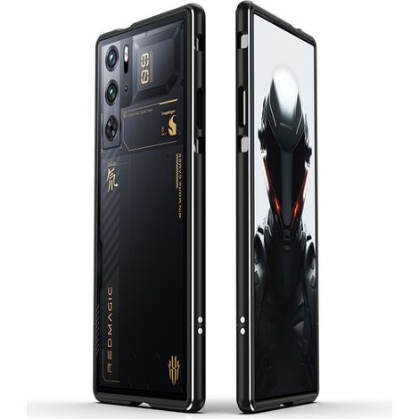 Schutzhülle für Redmagic 10 Pro+ / 10 Pro / 9 Pro+ / 9 Pro, Armor Bumper, Schwarz / Silber (1/2)