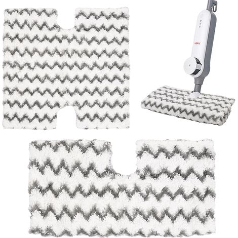 Lot de 2 tampons de remplacement pour Shark Steam P3/P5/P8, chiffons de nettoyage en fibres ultrafines pour S3973D S3973 S5003D S6002, accessoires pour balai vapeur (1/5)