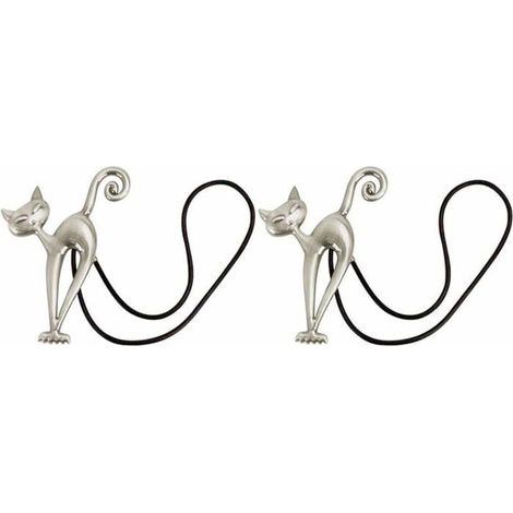 2 Stück magnetische Vorhanghalter mit Katzenmotiv, für Zuhause, Wohnzimmer und Büro