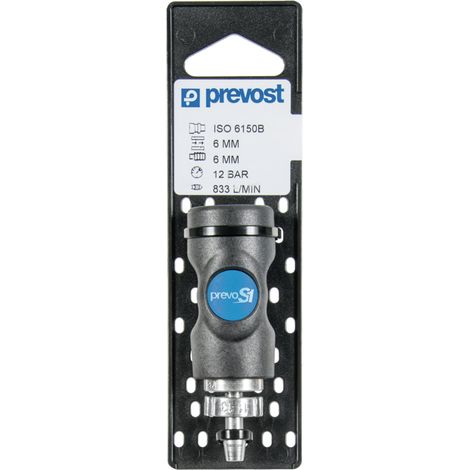 Raccordo PREVOST con collare ad ala 1517 - Ø8 mm - ISI 061808CP