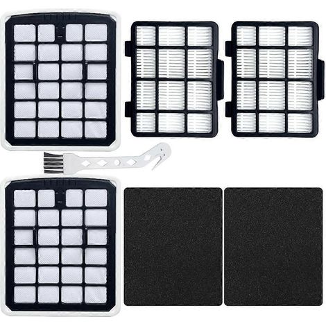 Filtres de rechange HEPA pour aspirateurs traîneaux sans sac Eureka NEN180/NEN186BL - Filtres pour bac à poussière + filtres HEPA (1/5)