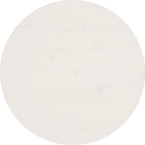 Superficie de mesa madera maciza de pino blanco Ø60x2,5 cm vidaXL