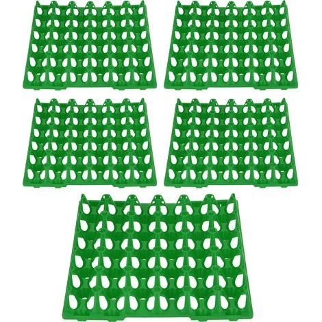 KIMISS Lot de 5 Plateaux à œufs, Plats, Poulet en Plastique Cartonnables, 30 Caisses à Cellules, Plateaux Réutilisables pour Le Stockage, Le Transport, Chacun Peut Contenir des œufs, 3 (1/5)