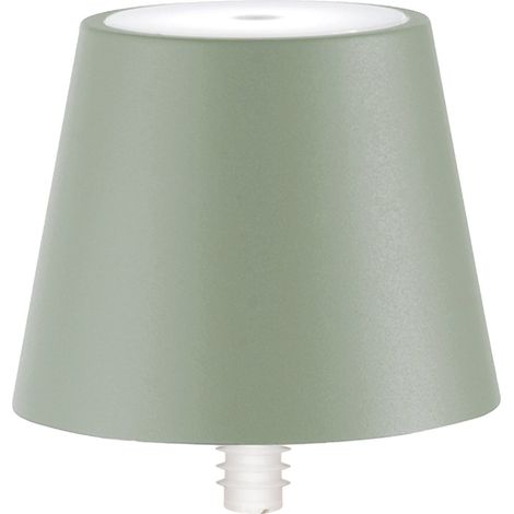 Lampada a led Poldina STOPPER di Zafferano ricaricabile e portatile colore Salvia con batteria fino a 12 ore (1/3)