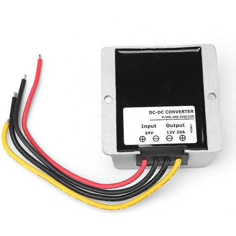 DC24V auf 12V 20A 240W Abwärtswandler-Spannungsreglermodul, wasserdicht IP68