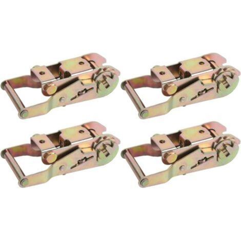 4 Pcs Carbon Steel Ratchet Tensioner 1500kg Pull Force For Securing Loads on Cars, Trucks and Trailers (1/5)
