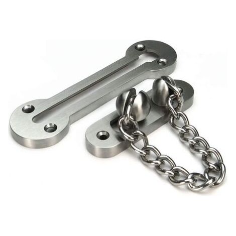 Chaîne de sécurité pour porte coulissante d'entrée, en acier inoxydable 304 de 3 mm d'épaisseur (1/4)