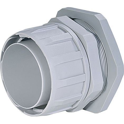 HellermannTyton 167-00514 FG27-PG21-PP-GY Schlauchverschraubung Grau PG29 Gerade 1 St.