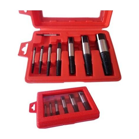 KIT 8 ESTRATTORI CONICI PER VITI BULLONI SPEZZATE PRIGIONIERI ESTRATTORE CONICO (1/2)