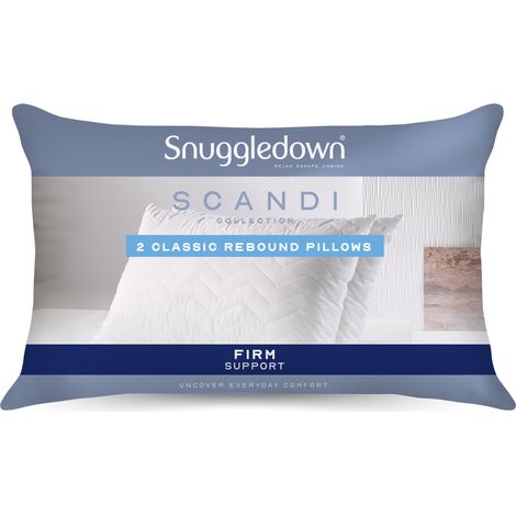 Snuggledown Scandi Rebound Pillow, Firm Support, 2 Pack