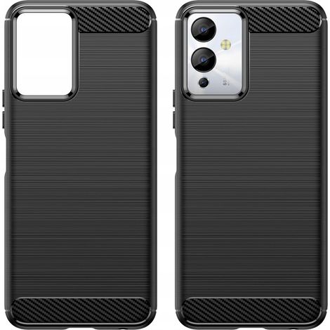 Étui Carbon Case pour Infinix Note 12i, en silicone souple noir effet carbone. (1/5)