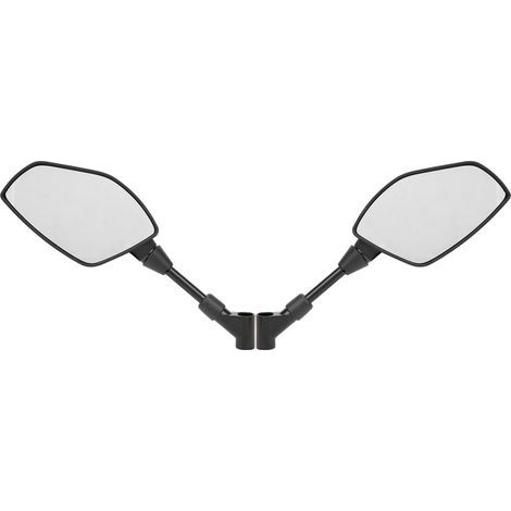 Paar Motorrad-Rückspiegel, universell, Lenkerendenglas, flexible Lenkerhalterung (1/5)