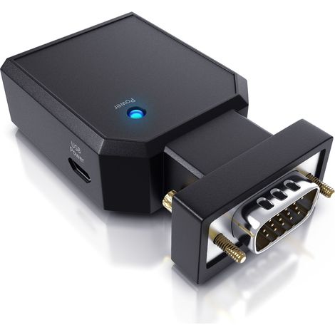 CSL 1080p VGA zu HDMI Video-/Audio Konverter, VGA & 3,5mm-Klinke zu HDMI Typ A (1/5)