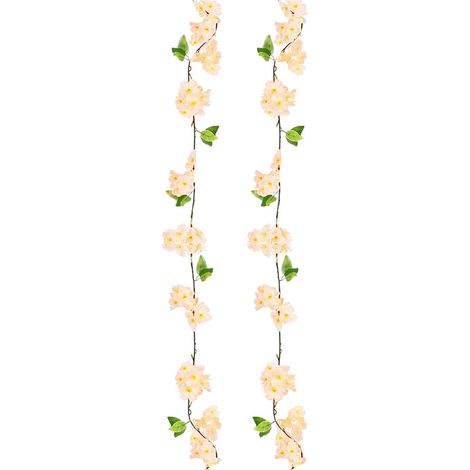 Guirlande Fausse Fleur De Cerisier - 220 cm - Pour Décoration Intérieure Extérieure Mariage Fête - 2 Pièces (1/5)