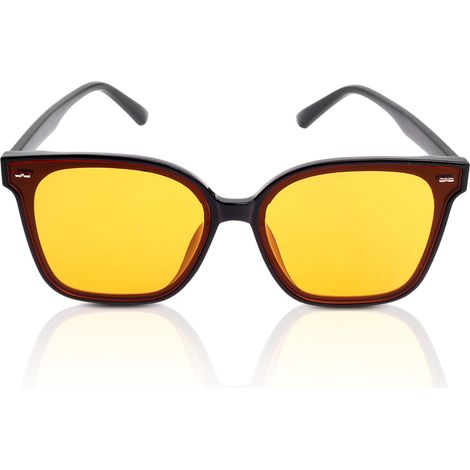 Lunettes Vision Nocturne - Verres Polarises Jaune - Protection Contre les Éblouissements - Pour Conduite Nocturne Pluie Brouillard - 1 Pièce (1/5)