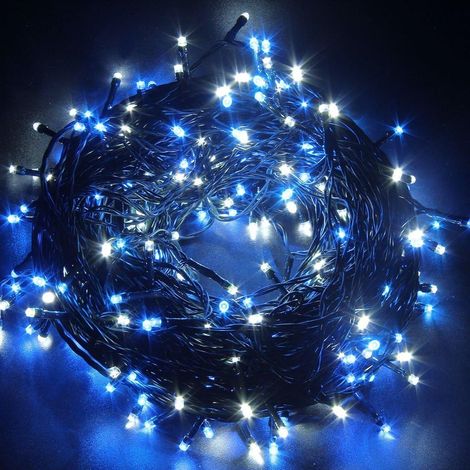 String Lights - 100 LED - 10 M - Indoor Outdoor - 8 Modes - Waterproof - Blue (1/5)