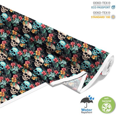 TESSUTI DECORATIVI PER ESTERNI OXFORD - Motivo Teschio I DX4116 (1/5)