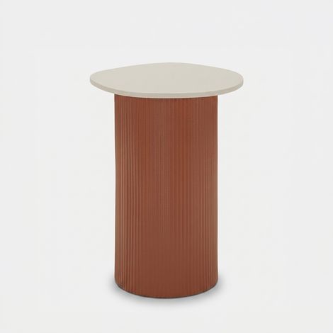 Table d’appoint Frankfurt effet marbre design compact élégant (1/5)