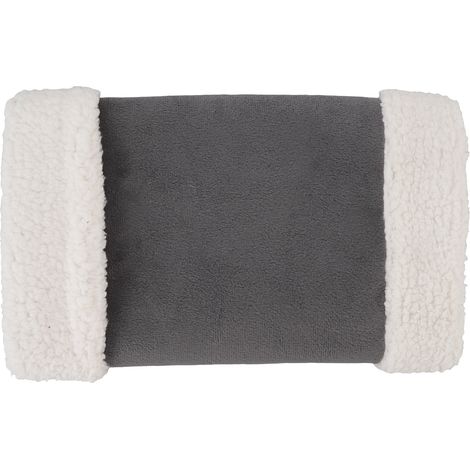 Manchon chauffant portable en peluche épaisse, pochette réchauffe-mains USB rechargeable 10W 5V gris, pour automne hiver. (1/5)