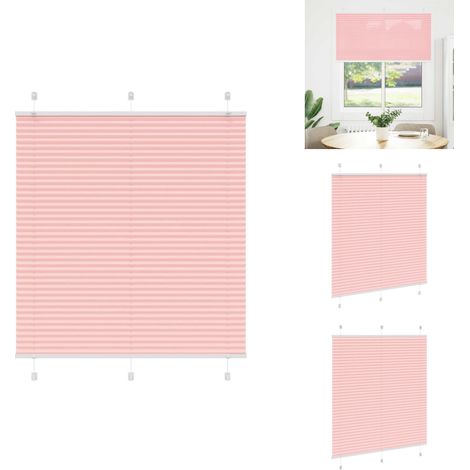 Plissee Rosa 115x100 cm Stoffbreite 114,4 cm Polyester - Plissee - Plissees - Faltrollo - Jalousie (1/5)