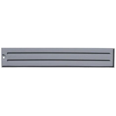 royaluxe-Support de couvercle de pot en silicone gris, tapis de rangement antidérapant résistant à la chaleur, organisateur pour casseroles 45×8 cm