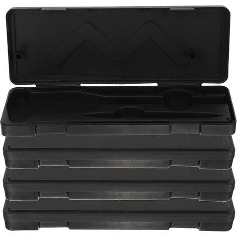 Multifunktionale Aufbewahrungsbox für 4 tragbare Messschieber – 25,1 x 9 cm – Schwarz (1/3)