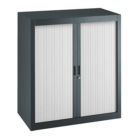 Armoire à rideaux démontables Economique 100 x 90 cm anthracite-gris - Maxiburo
