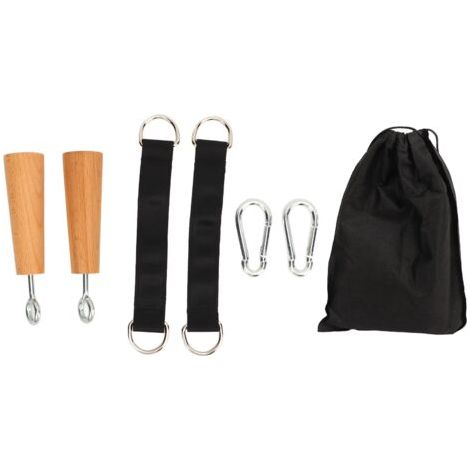 Poignées de traction en bois pour musculation des doigts, accessoires de fitness pour la maison et le haut du corps. (1/5)