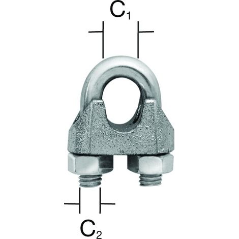 Vormann Seilklemme bis 6 mm RF (V2A) 2 St.