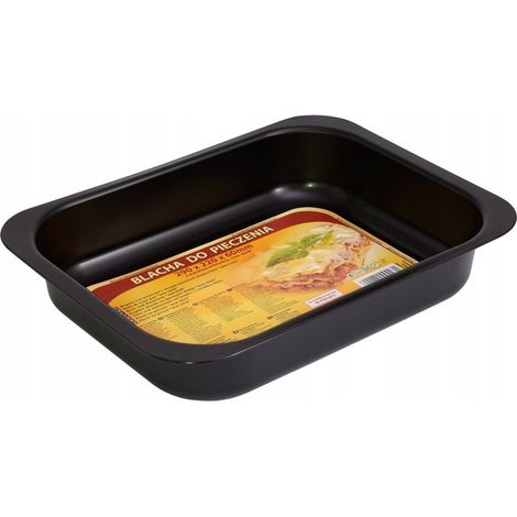 Mehrzweck backblech 29 cm x 22 cm x 60 cm schwarz
