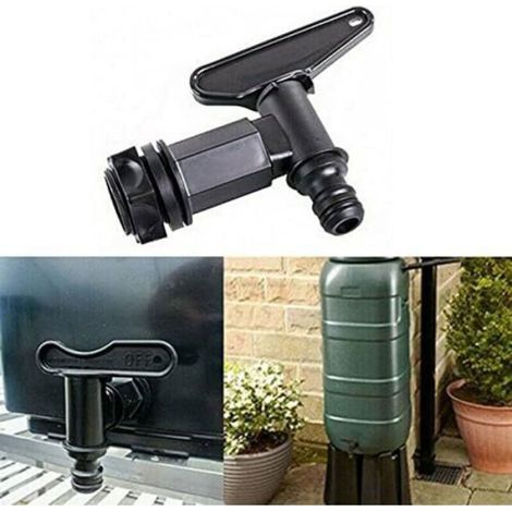 Adaptateur Robinet - Pour Cuve IBC 1000 L - Filetage BSP 3/4 Pouces - Sortie DN40/DN50 - Joint Tuyau 16,5 mm - 1 Pièce (1/4)