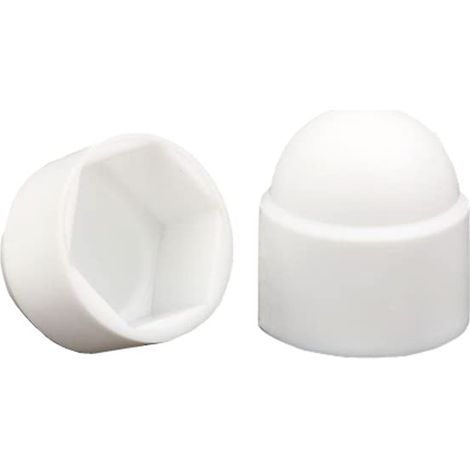 Tapa para perno M12, llave de 19 mm, blanca, 50 piezas (1/2)