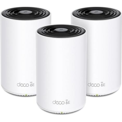 TP-Link Deco WiFi Mesh 6E AXE5400 Tri-Band (Deco XE75) - Couvre jusqu`à 670㎡, AI-Driven Mesh, Nouvelle Bande 6 (1/3)
