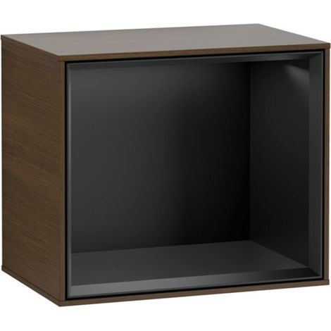 V&B Regalmodul Wandbeleuchtung Finion 41,8x35,6x27cm, Reg bla m, Walnut veneer (1/2)