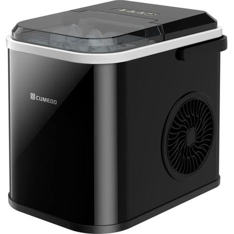 Machine à Glaçons - CUMEOD - Modèle Compact - 12kg en 24h - 8 Glaçons en 6-10 Minutes - 120W