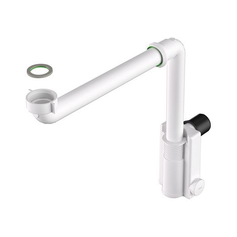 SIFONE PER LAVABO MURALES SALVA SPAZIO CON ISPEZIONE- 11/4 x 32/40- BONOM- pezzi 1 (1/2)