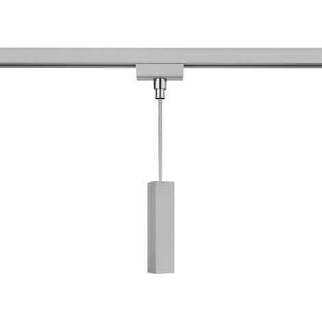 DUOLINE INNESTO UNIVERSALE PER SOSPENSIONI H. 7,6CM MAX 60W PER SISTEMA BINARIO COLORE TITANO (1/2)
