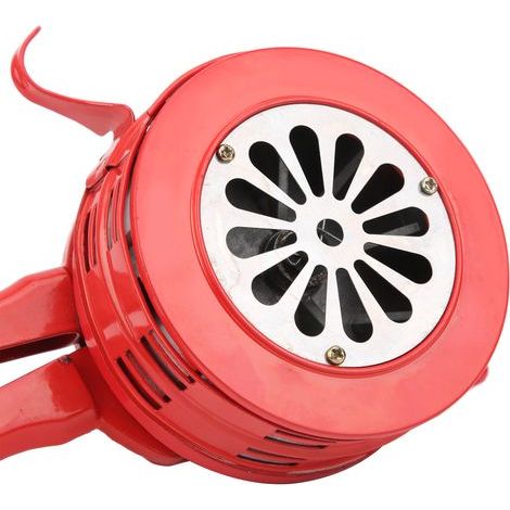 Sirène à manivelle rouge portable, alarme manuelle 120 dB pour écoles et troupes (1/5)
