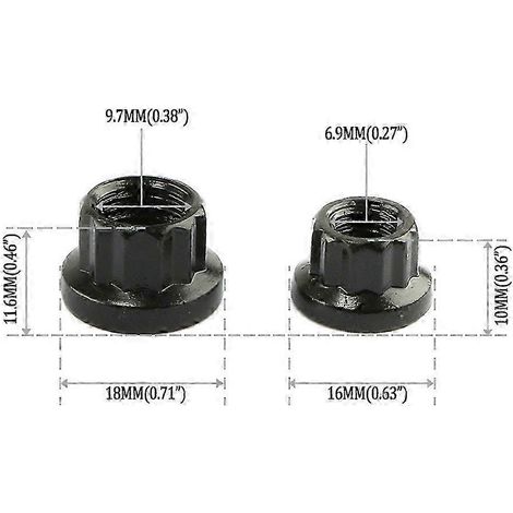 Compatible avec LS1, LS6, 4.8L, 5.3L, 6.0L, 6.2L 2004-2018 F54 Kit de goujons de culasse à 12 points, vis et rondelles. (1/5)