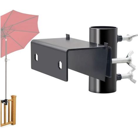 Supporto universale parasole per balcone, flessibile allegato per la ringhiera, terrazza e giardino (1/5)