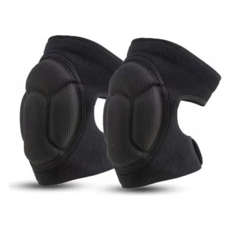 1 Paar Arbeits-Knieschützer, schwarze Garten-Knieschützer, rutschfeste und stoßfeste Schutz-Knieschützer, vielseitige Garten-Knieschützer - Schwarz (1/5)
