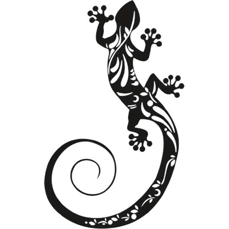 Wanddeko Hängende Gecko Skulptur Hundertneunzehn Gramm