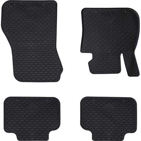 Car Mat 4 pcs Black suitable for BMW 1er 2017- Rubber vidaXL