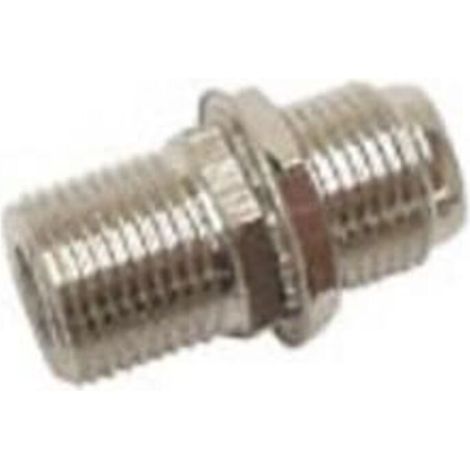 Adaptateur F Femelle-F Femelle - Raccord Coaxial pour Installation Châssis - 2 Pièces (1/2)